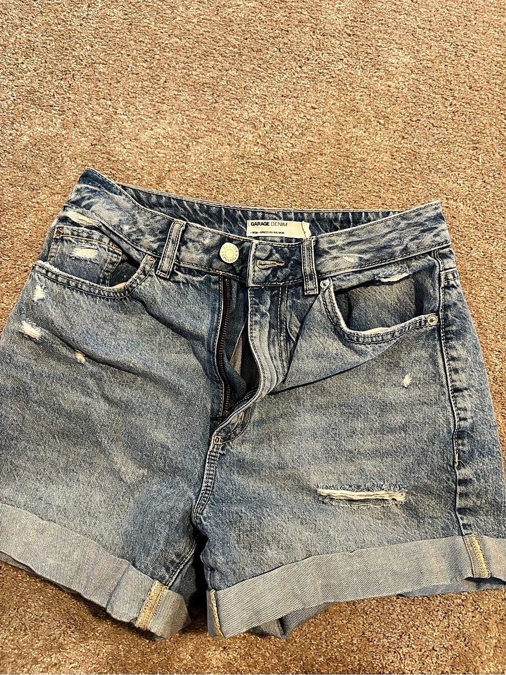 Garage 80s Mom Shorts Jean Shorts Blue